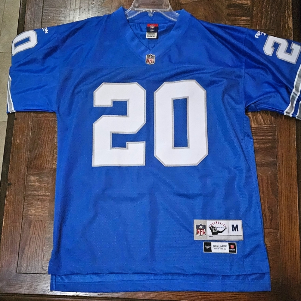 Barry Sanders 1996 Throwback Jersey Size M